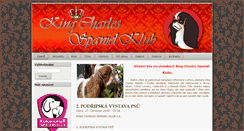 Desktop Screenshot of kingcharlesspaniel.cz